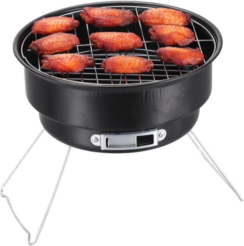 woobles Portable BBQ Charcoal Grill, Portable Charcoal Grill for Outdoor Trekking Grilling, Stainless Steel Korean Barbecue Mini Charcoal Grills, Outdoor Hiking Fire Pit - Image 1